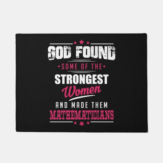 Gott machte Mathematiker unglaublich witzig Beruf Fußmatte (Vorderseite)