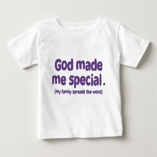 Gott machte mich speziell baby t-shirt (Vorderseite)