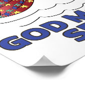 Gott machte mich zu einem besonderen Autismus Fisc Poster (Ecke)