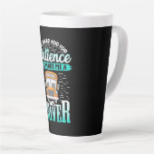 Gott machte mich zu einem Busfahrer Milchtasse (Rechte Ecke)