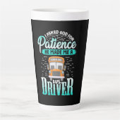 Gott machte mich zu einem Busfahrer Milchtasse (Vorderseite)