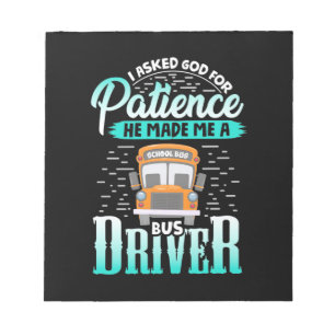 Gott machte mich zu einem Busfahrer Notizblock