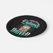 Gott machte mich zu einem Busfahrer Pappteller (Schrägansicht)