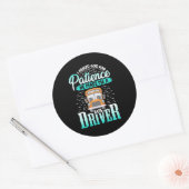 Gott machte mich zu einem Busfahrer Runder Aufkleber (Umschlag)