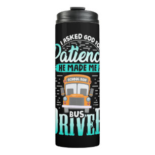 Gott machte mich zu einem Busfahrer Thermosbecher