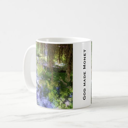 "Gott machte Monet" Tasse (Vorderseite Links)