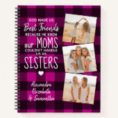 Gott machte uns die besten Freunde Pink Buffalo Ka Notizblock (Vorderseite)