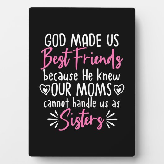 Gott machte uns zu den besten Freunden Fotoplatte (Vorderseite)