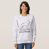 Gott Made a German Shepherd Sweatshirt (Vorne ganz)