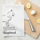 Gott Made a Shepherd Geschirrtuch (Viertel Falte)