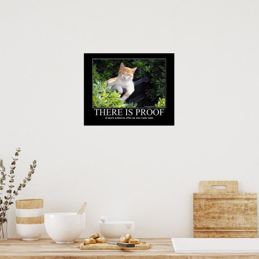 Gott Made Cats Artwork Poster (Küche)