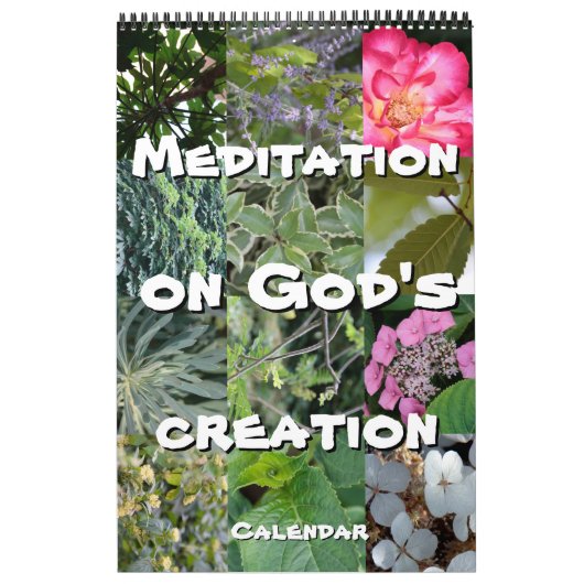 Gott-Meditationskalender Gartenbilder Kalender (Titelbild)