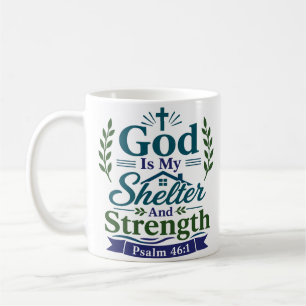 Gott Mein Schutz Und Stärke Friedlicher Vers Kaffeetasse