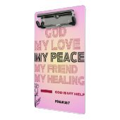 Gott, meine Liebe und Hilfe Psalm 28,7 Mini Klemmbrett (Gewinkelt2)