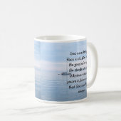 Gott mit dir nie allein inspirierend kaffeetasse (VorderseiteRechts)