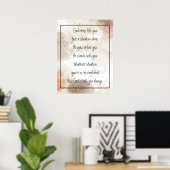 Gott mit dir nie allein inspirierend poster (Heimbüro)