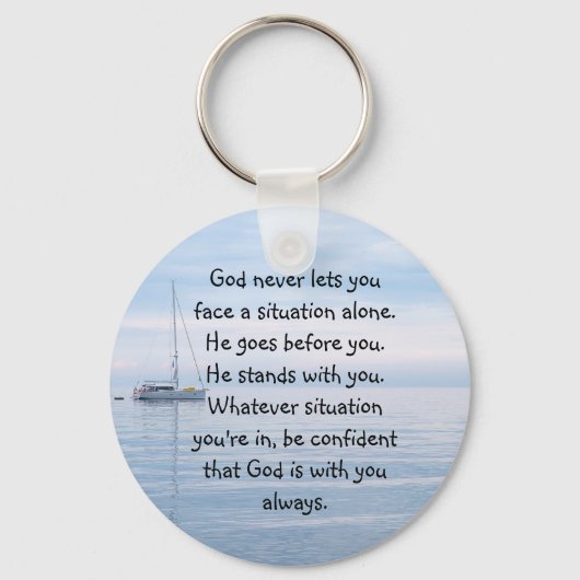 Gott mit dir nie allein inspirierend schlüsselanhänger (Vorderseite)