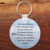 Gott mit dir nie allein inspirierend schlüsselanhänger (Vorderseite)