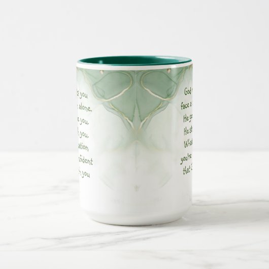 Gott mit dir nie allein inspirierende Blume Cof Tasse (Zentrum)