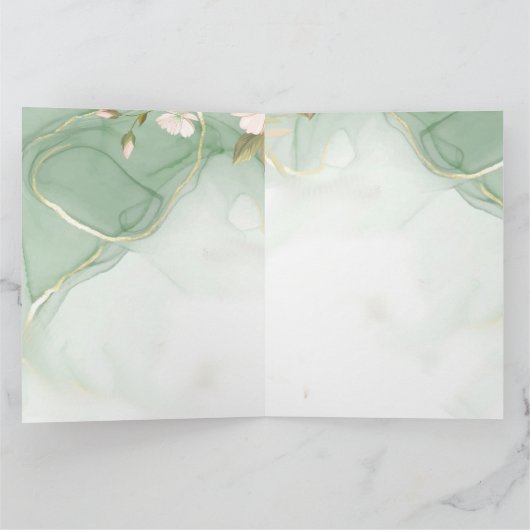 Gott mit dir unterstützt nie allein Comfort-Blume Karte (Innenseite)