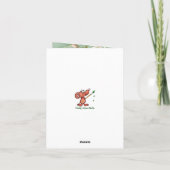 Gott mit dir: Unterstützt nie allein Comfort-Blume Karte (Rückseite)