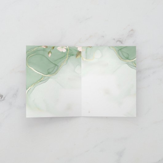 Gott mit dir: Unterstützt nie allein Comfort-Blume Karte (Innenseite)