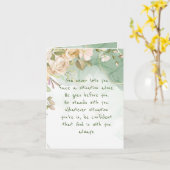 Gott mit dir: Unterstützt nie allein Comfort-Blume Karte (Gelbe Blume)