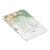 Gott mit dir unterstützt nie allein Comfort-Blume Magnet (Rechte Seite)