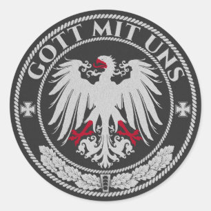Gott mit Uns - Gott mit dem Christentum Runder Aufkleber