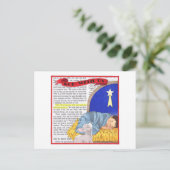 Gott mit uns inspirierende Postkarte (Stehend Vorderseite)