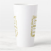 Gott mit uns Latte Tasse mit den Namen Jesu (Vorderseite)