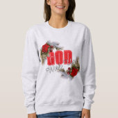 Gott mit uns Weihnachtsflor Sweatshirt (Vorderseite)