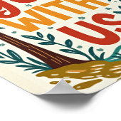 Gott mit uns Weihnachtsmauer Kunst Poster (Ecke)