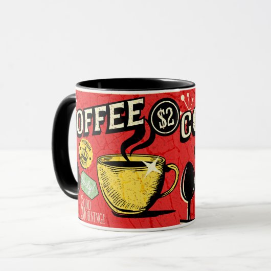 Gott moring coffee Really Classique Art Art Vater Tasse (Vorderseite Links)