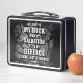 GOTT My Rock & Salvation - Christliche Verse des G Metall Brotdose (Beispiel)