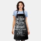 GOTT My Rock & Salvation - Christliche Verse des G Schürze (Getragen)