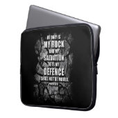 GOTT My Rock & Salvation - Christlicher Glaubenssa Laptopschutzhülle (Vorderseite Links)