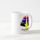 Gott MySpace Kaffeetasse (VorderseiteRechts)