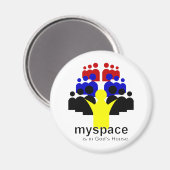 Gott MySpace Magnet (Vorderseite/Rückseite)