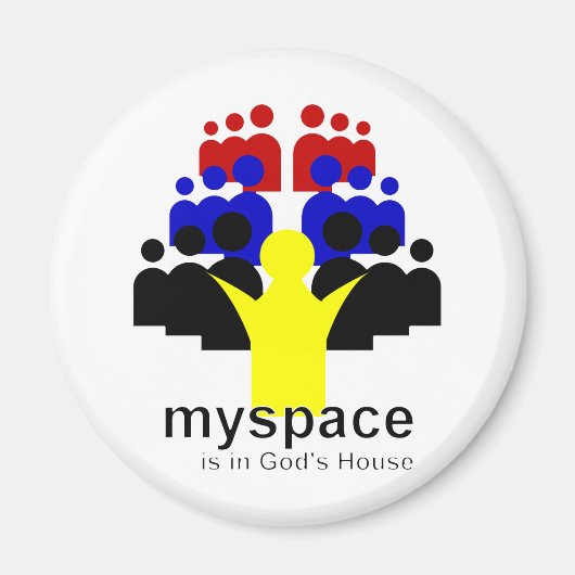 Gott MySpace Magnet (Vorne)