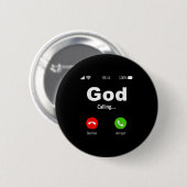 Gott nennt Christlich Button (Vorne & Hinten)