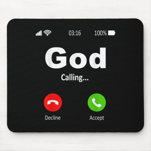 Gott nennt Christlich Mousepad (Vorne)