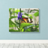 Gott nennt Schmetterling gepanzerte Leinwand (Insitu (Holzboden))