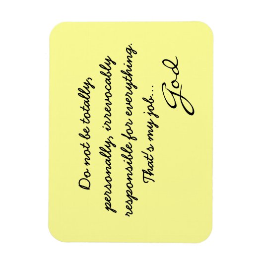 Gott Note Magnet (Vertikal)