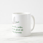 Gott Pardons wie eine Mutter - Anführungszeichen f Kaffeetasse (VorderseiteRechts)