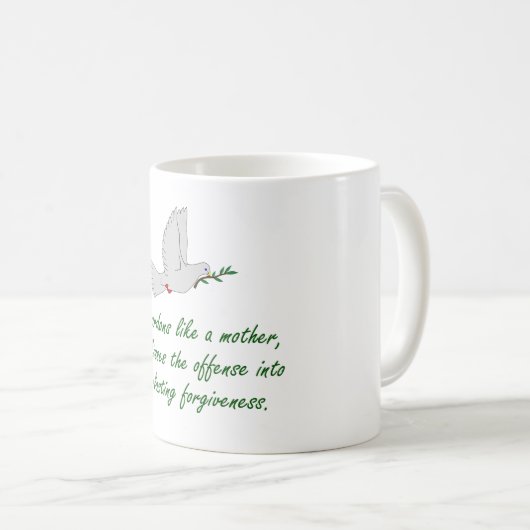 Gott Pardons wie eine Mutter - Anführungszeichen f Kaffeetasse (VorderseiteRechts)