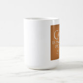 Gott passt über Sie auf. Goldbecher Kaffeetasse (Mittel)