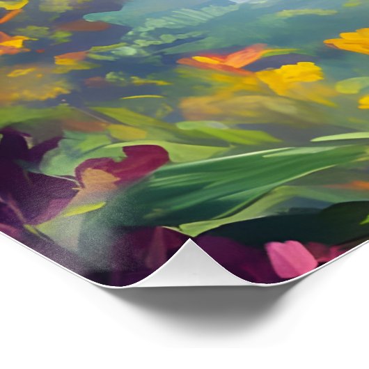 Gott platzierte den Menschen in den Garten, Gott & Poster (Ecke)