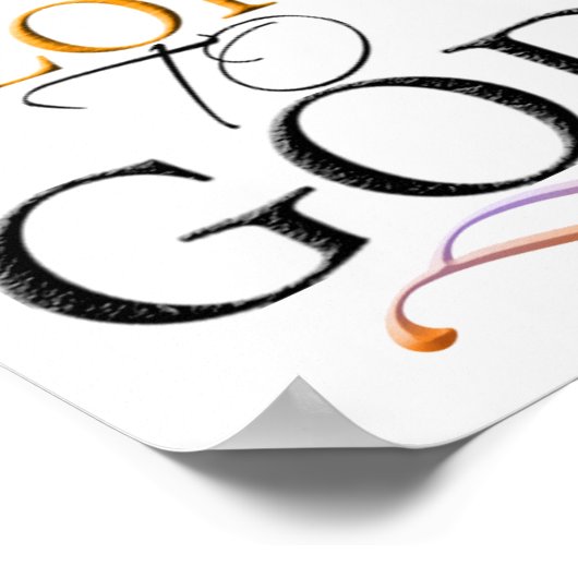 Gott-Poster Poster (Ecke)