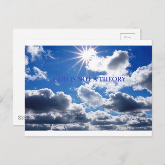 GOTT POSTKARTE (Vorne/Hinten)